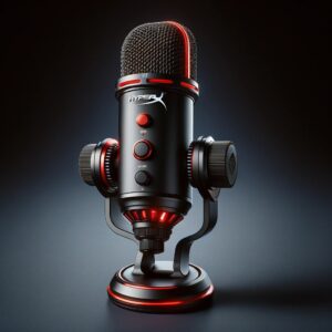 microfone quadcast da marca hyperx