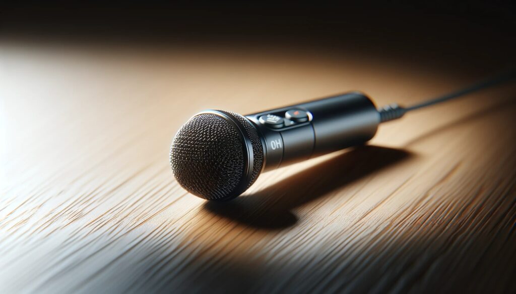 modelo de microfone de lapela chamado "RW-042501"