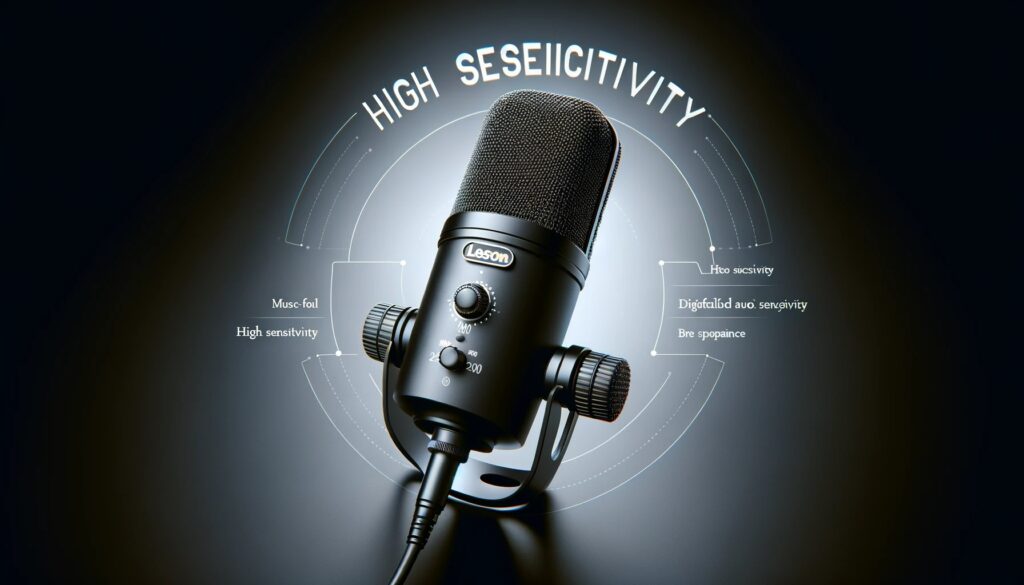 foto de modelo de microfone da marca Leson