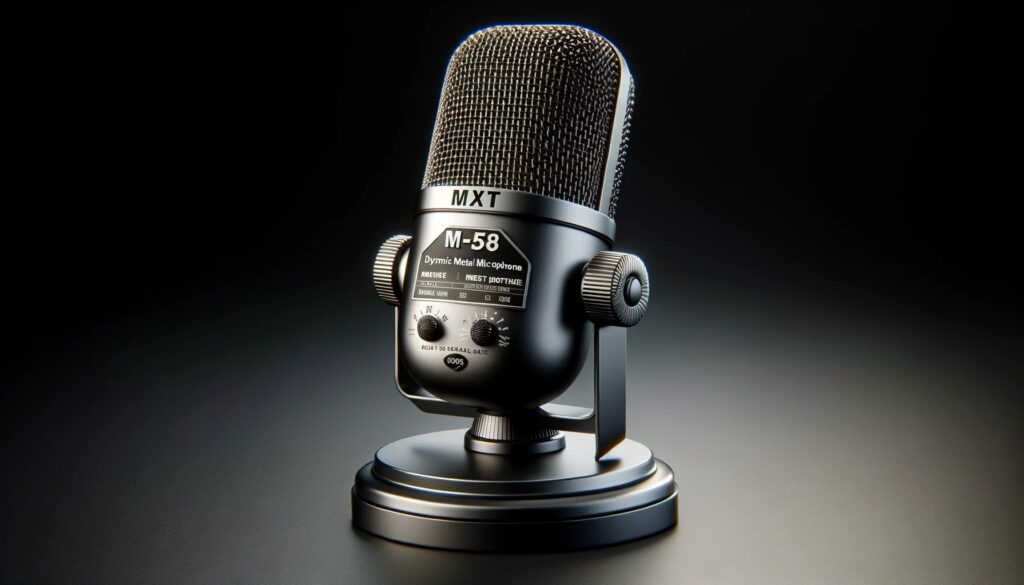 modelo de microfone M58 da marca MXT