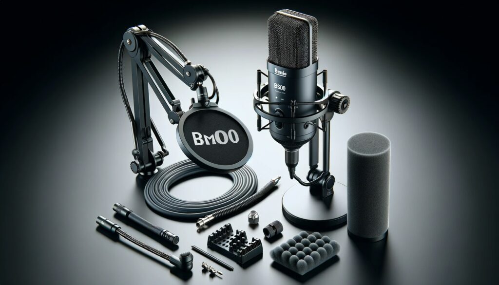 modelo de microfone BM-800 em cima de mesa