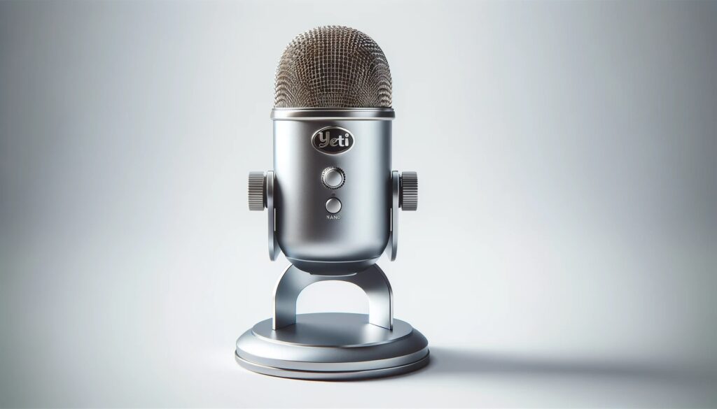 microfone condensador modelo nano yeti da marca Blue