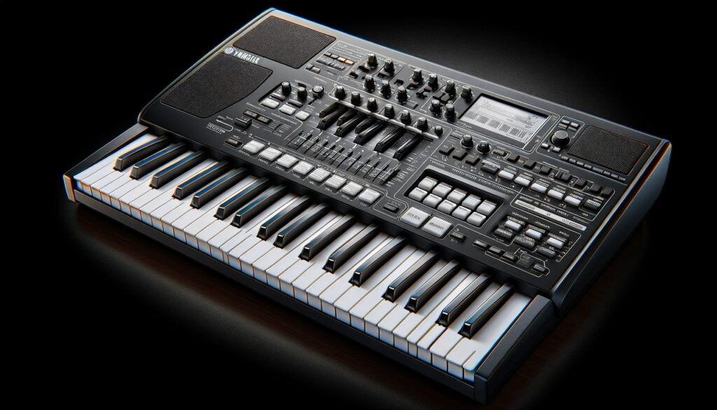 teclado musical da Yamaha modelo PSR-F52