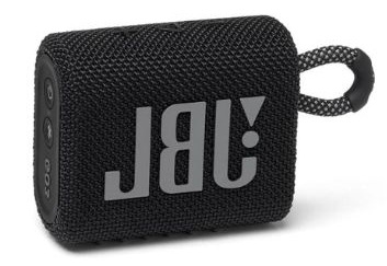 modelo de caixa de som da marca JBL
