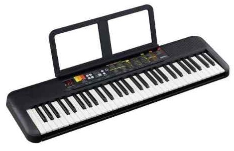 teclado musical da marca Yamaha modelo PSR-F52