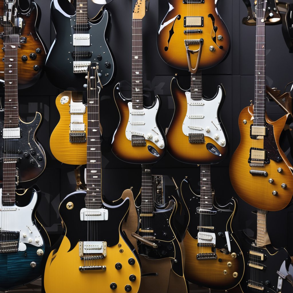 imagem de vários modelos de violões de nylon juntos 
