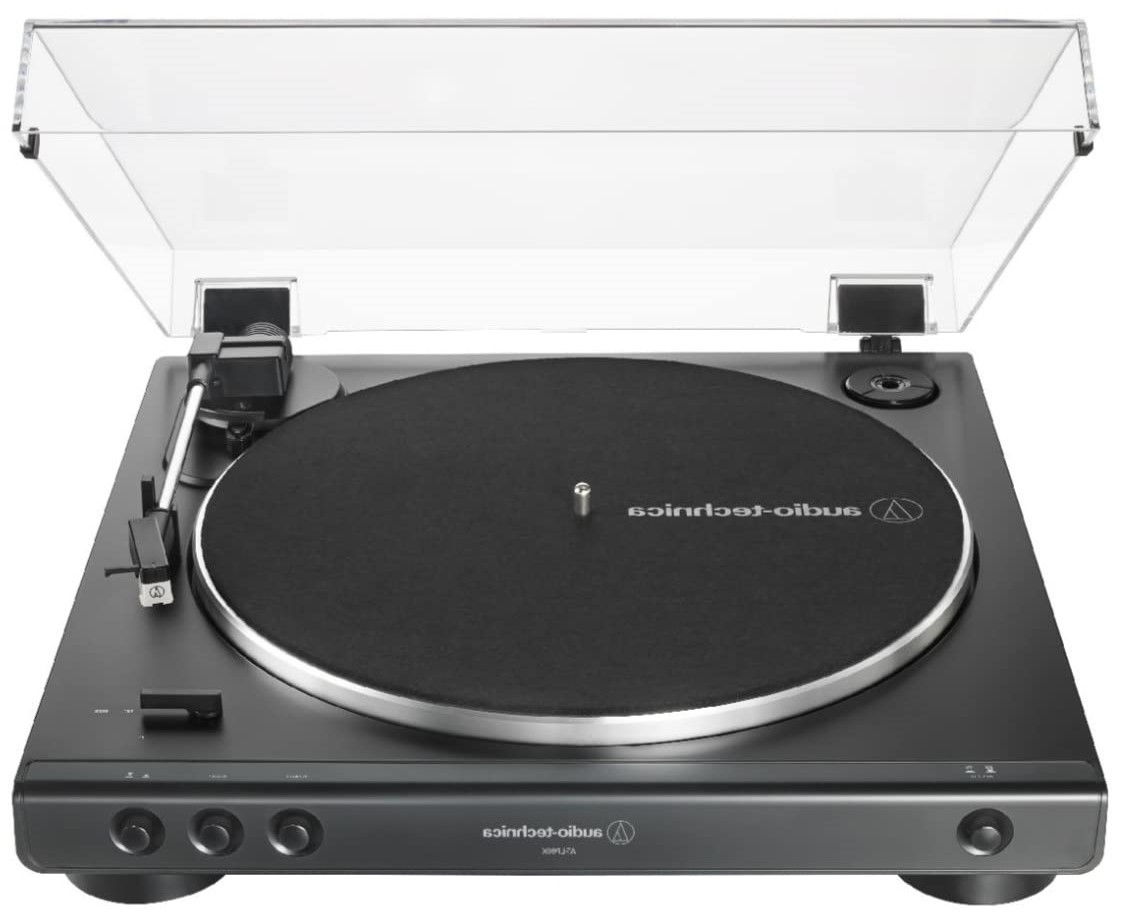 Modelo AT-LP60X-BK de toca-discos da marca Audio-Technica