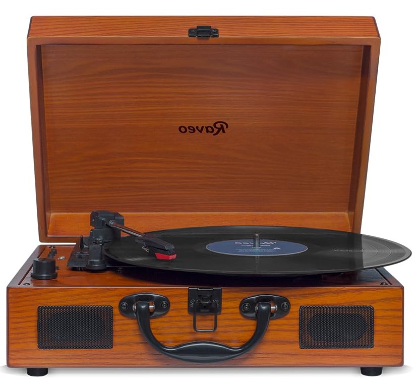 Modelo de toca-discos Sonetto Wood da marca Raveo